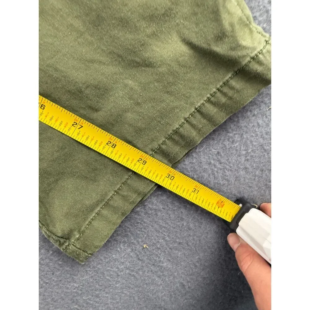 7 Diamonds Pants Men's 36x30* Green Parker Chinos Performance Stretch Flat Front